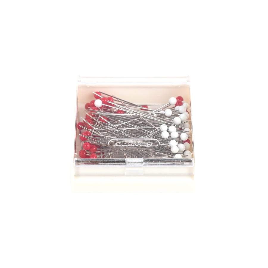 Clover - Glass Head Silk Pins - 100 count